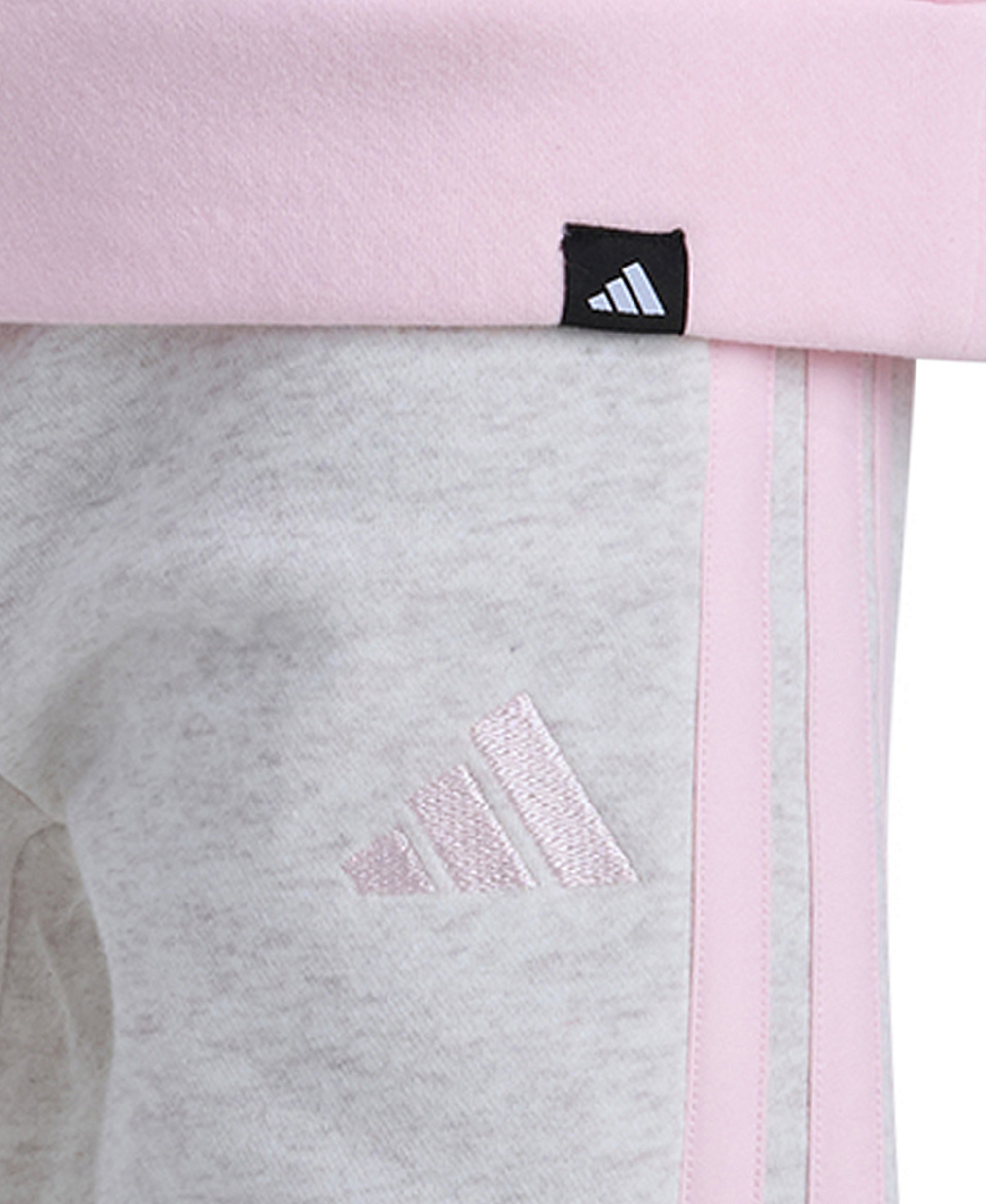 adidas Girls' 2T-6X Long-Sleeve Hoodie and Jogger Pants, 2-Piece Set - Distilled Pink