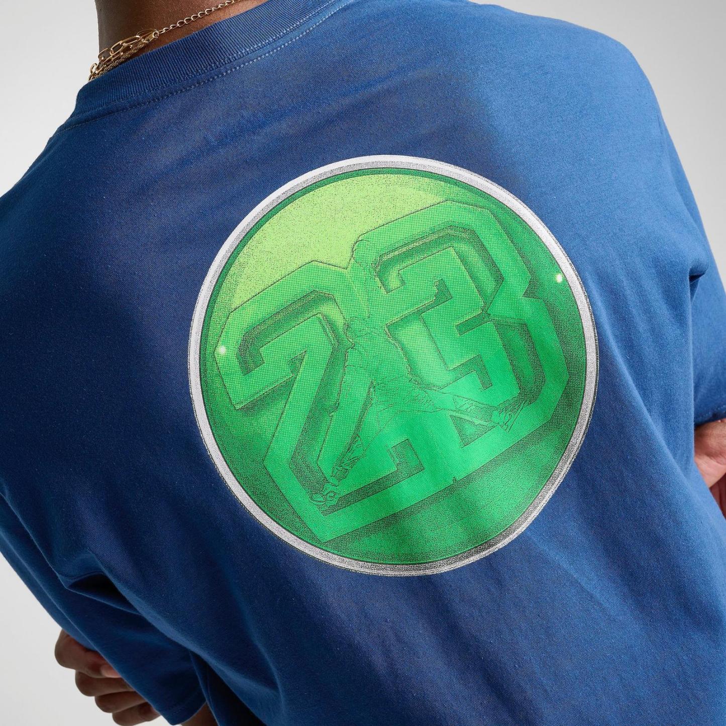 Men's Jordan 1985 AJ13 Flint T-Shirt - French Blue - view 5