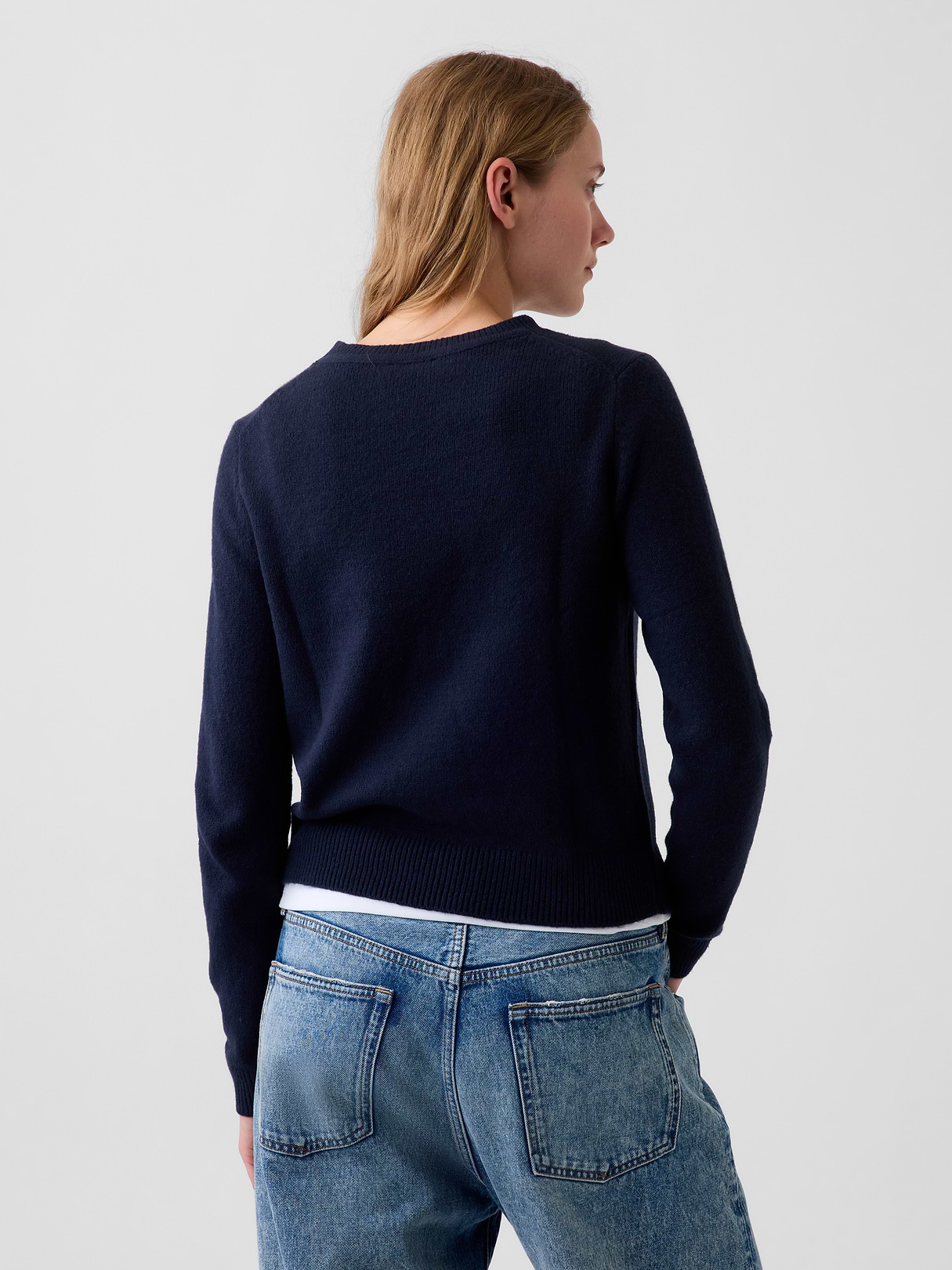 CashSoft Crew Sweater - New classic navy blue