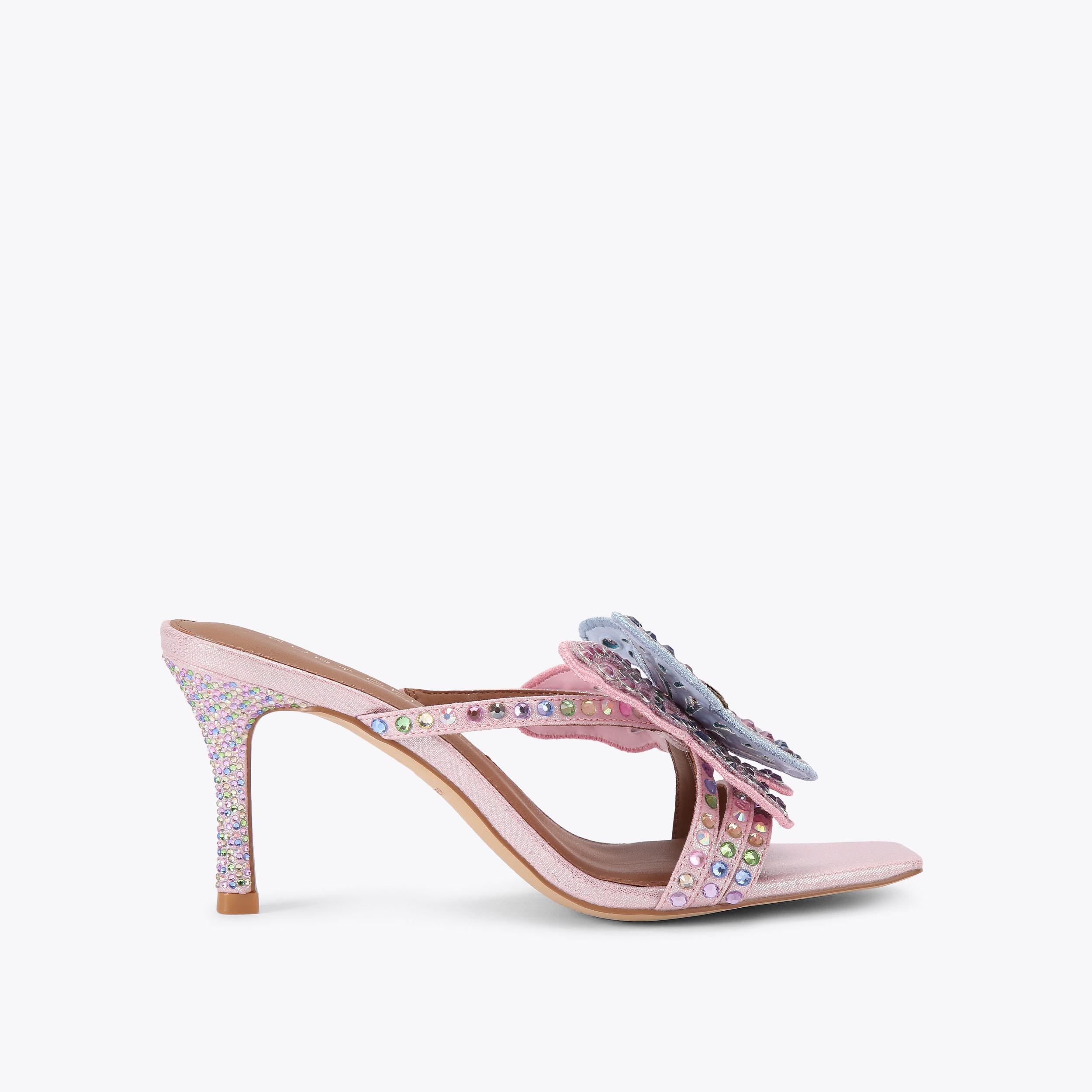 Kurt Geiger London Big Butterfly Mule Heel - Pink