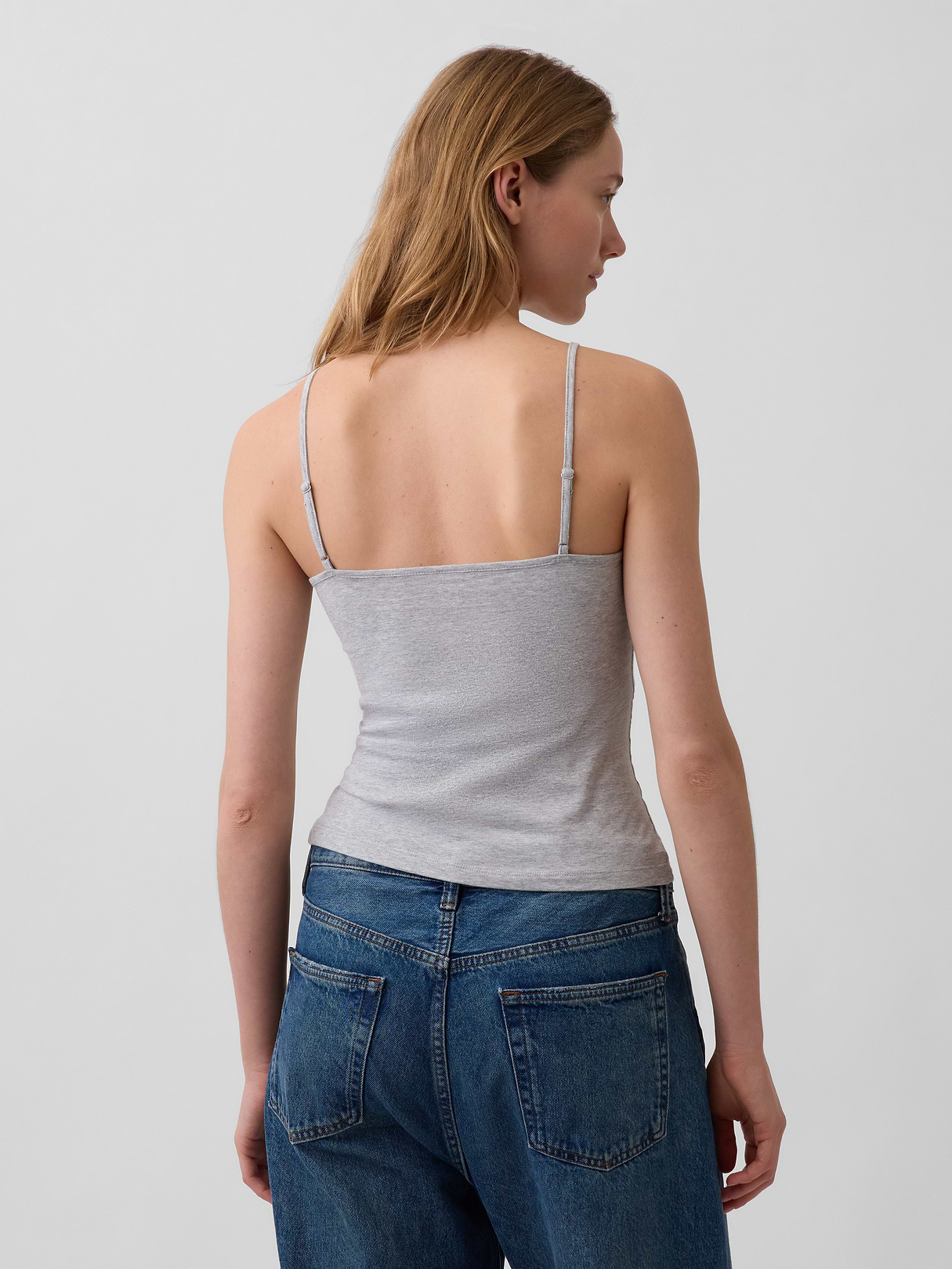 CloseKnit Basic Cami - Light heather grey