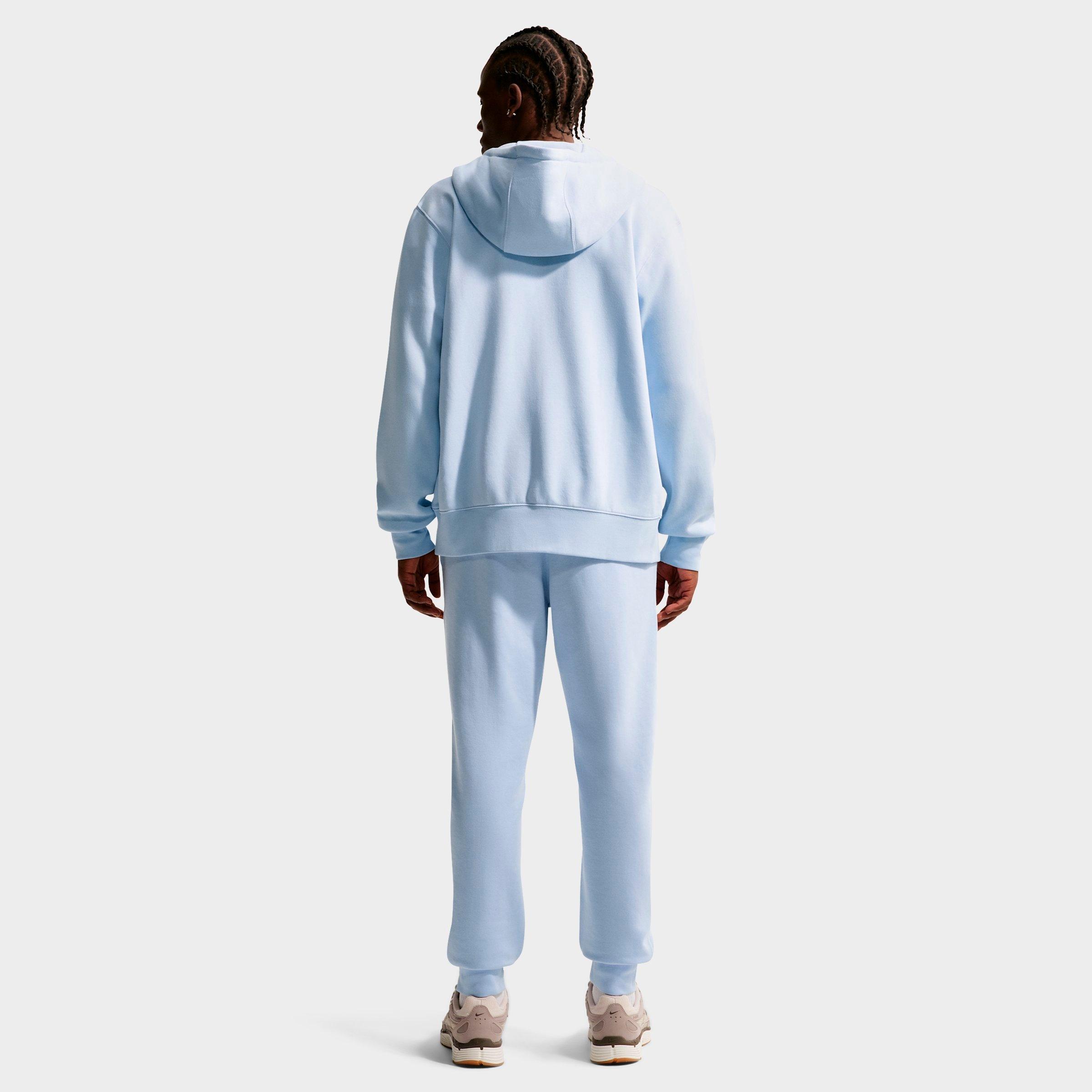 Men's Nithtke Club Fleece Embroidered Premium Full-Zip Hoodie - Part 1 - Hydrogen Blue/Hydrogen Blue/White