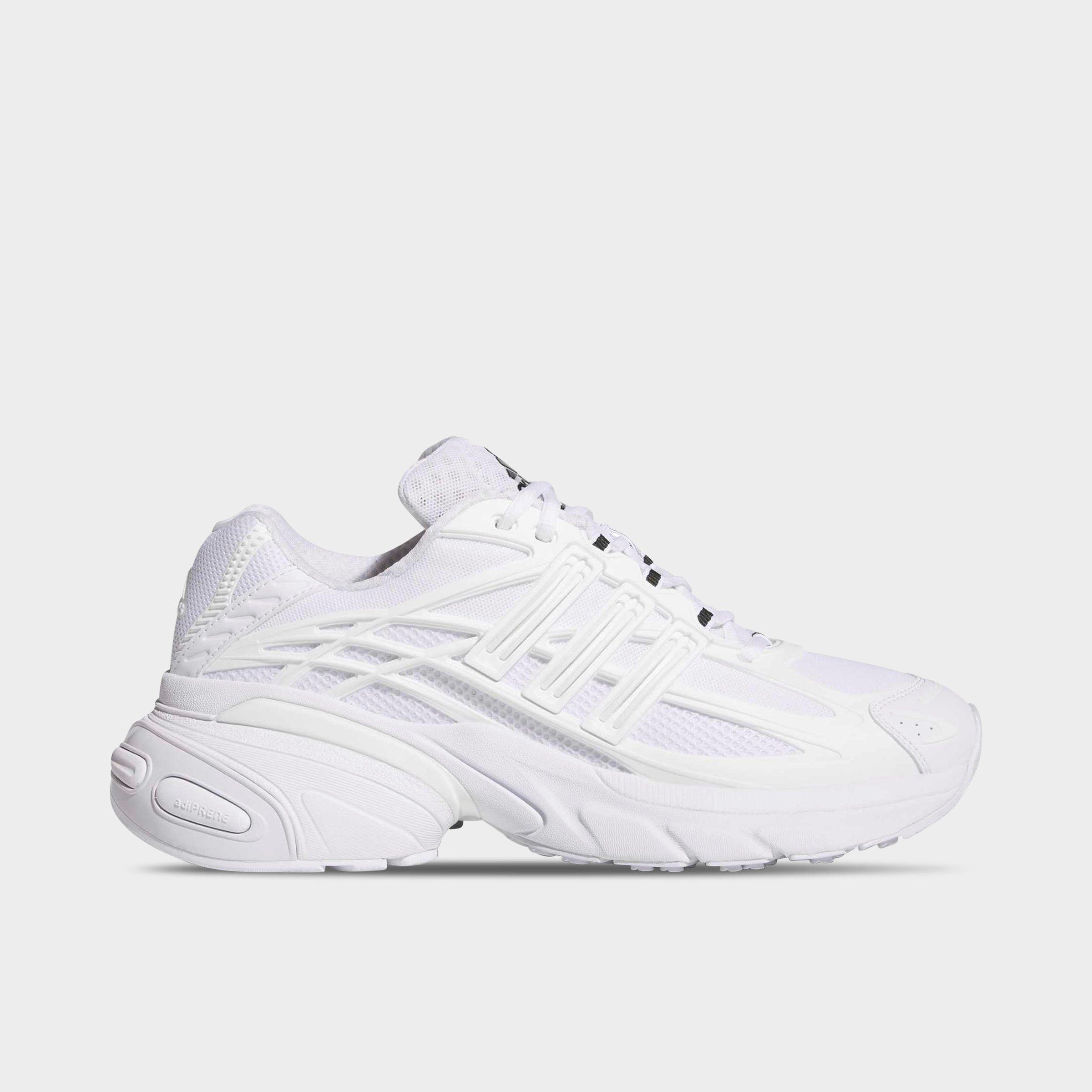 Men's adidas Adistar XLG 2.0 Casual Shoes - Part 1 - Cloud White/Cloud White/Core Black - Left shoe facing left. Outside of the shoe.