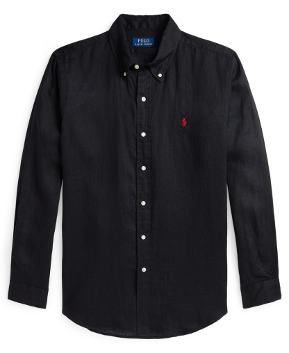 Polo Ralph Lauren Men's Classic-Fit Linen Shirt - Black