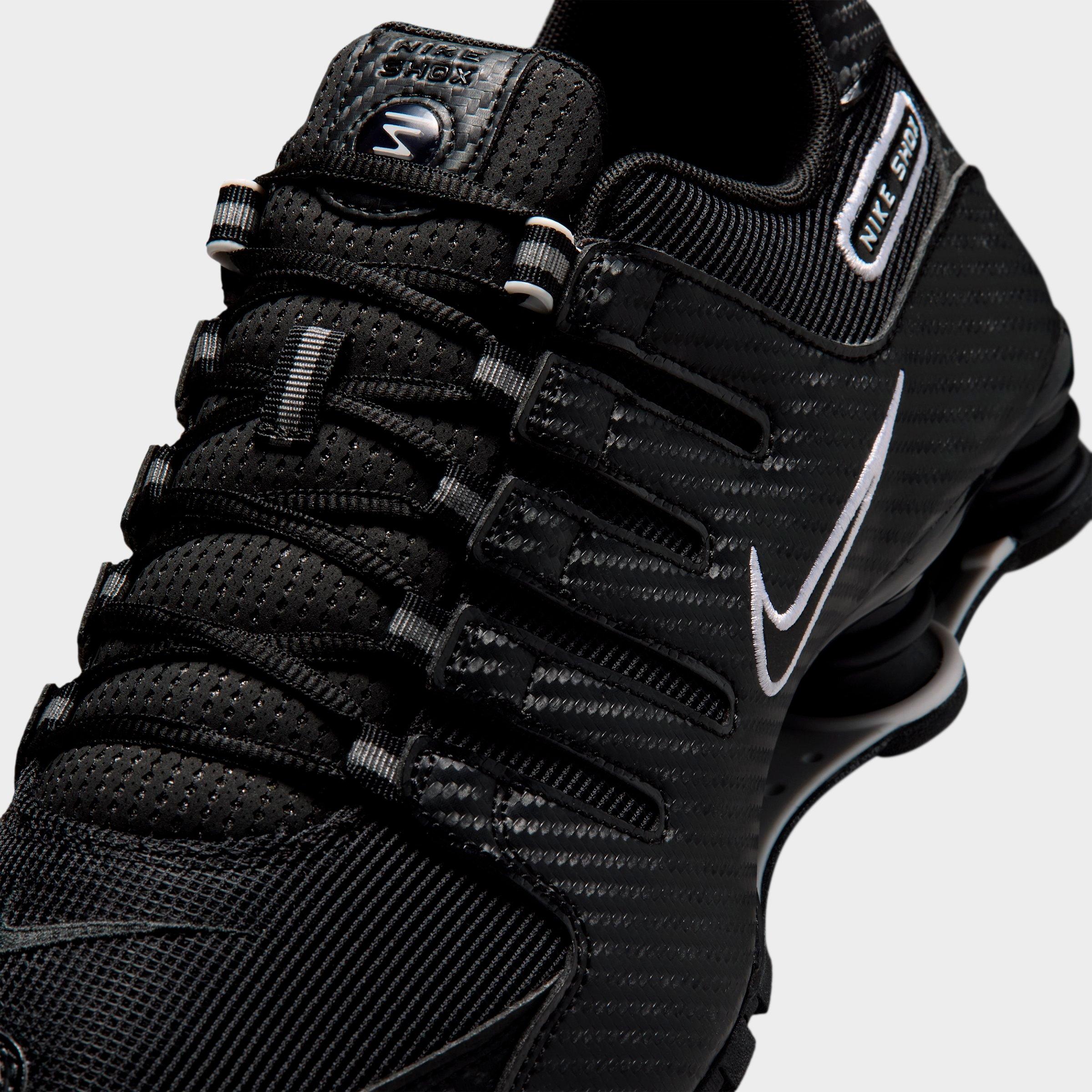 Men's Nithtke Shox NZ Casual Shoes - Black/White/Black - Detail shot