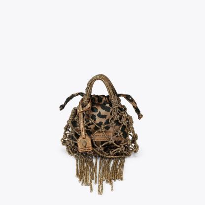 Kurt Geiger London Mini Macrame Crystal Bag - Metallics