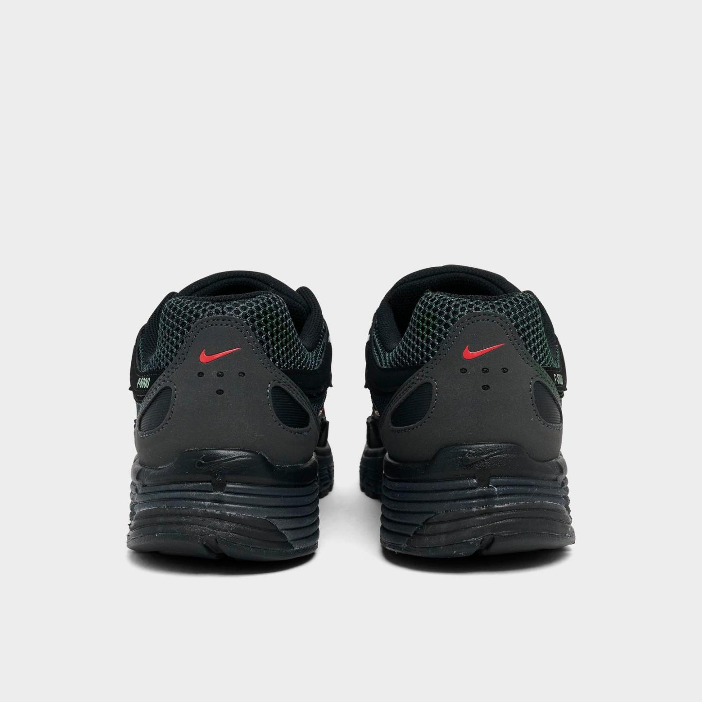 Men's Nike P-6000 Casual Shoes - Dark Smoke Grey/Black/Metallic Silver