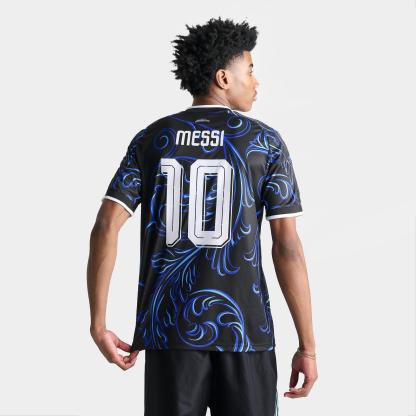 Men's adidas Argentina Lionel Messi 2026 Away Replica Soccer Jersey - Black/Lucid Blue/Blue Burst - view 1