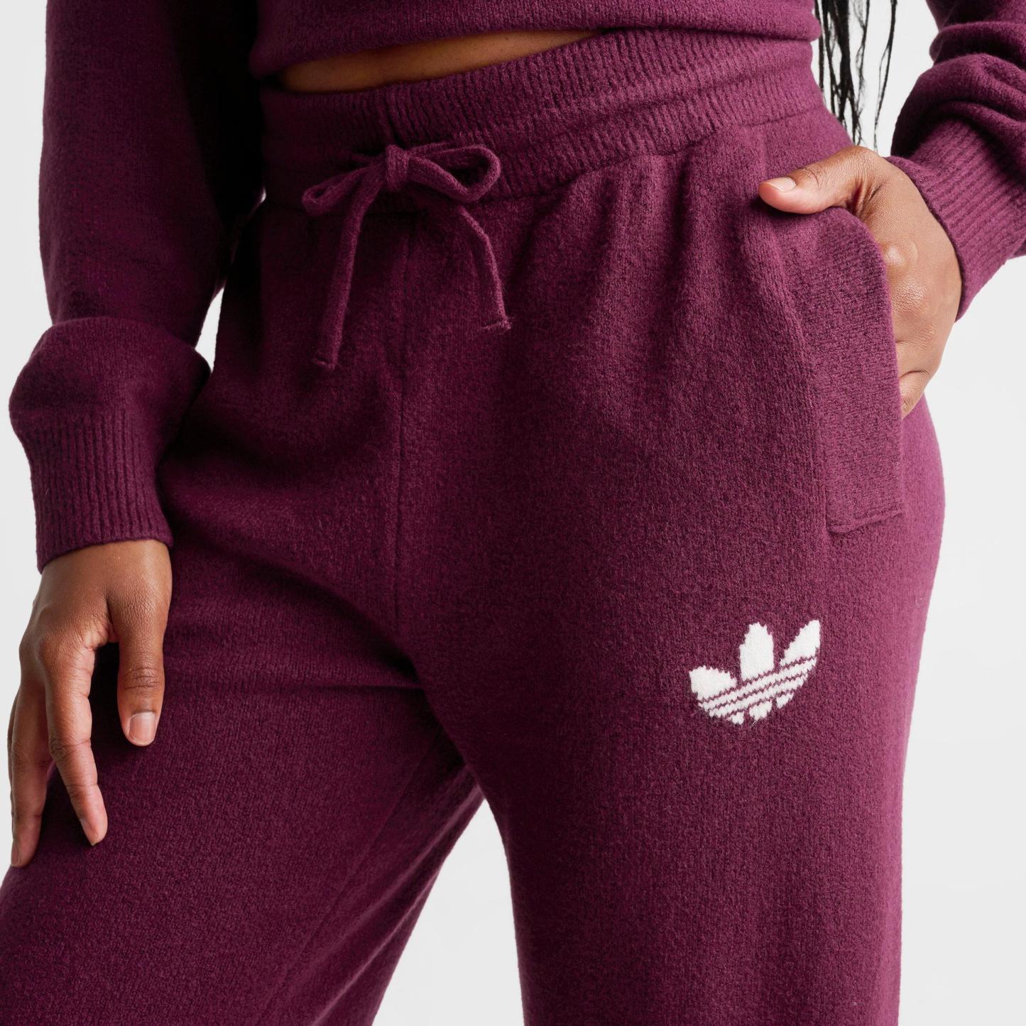 Women's adidas Originals Essentials Knitted Pants - Maroon