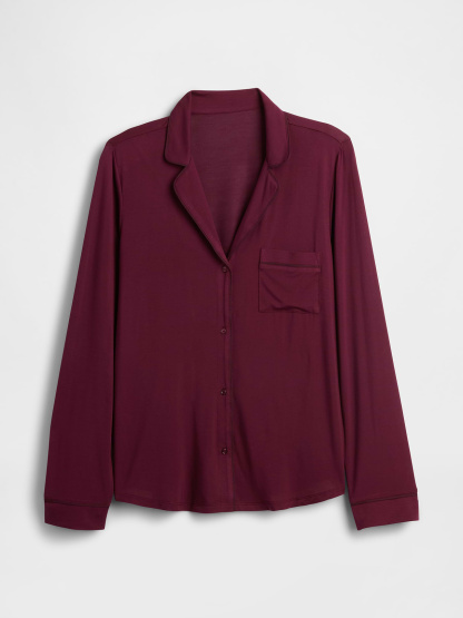 SoftMade Modal PJ Top - Tuscan red