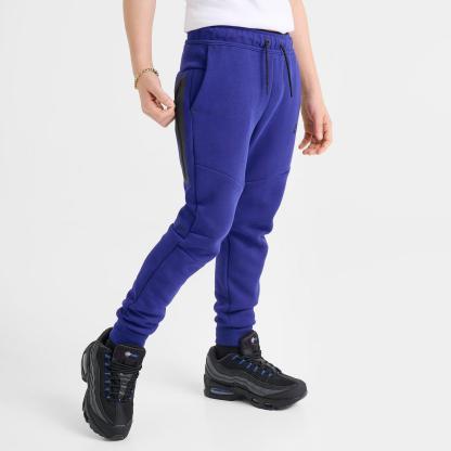 Big Kids' Nike Sportswear Tech Fleece Reflective Jogger Pants - Deep Royal Blue/Black/Black