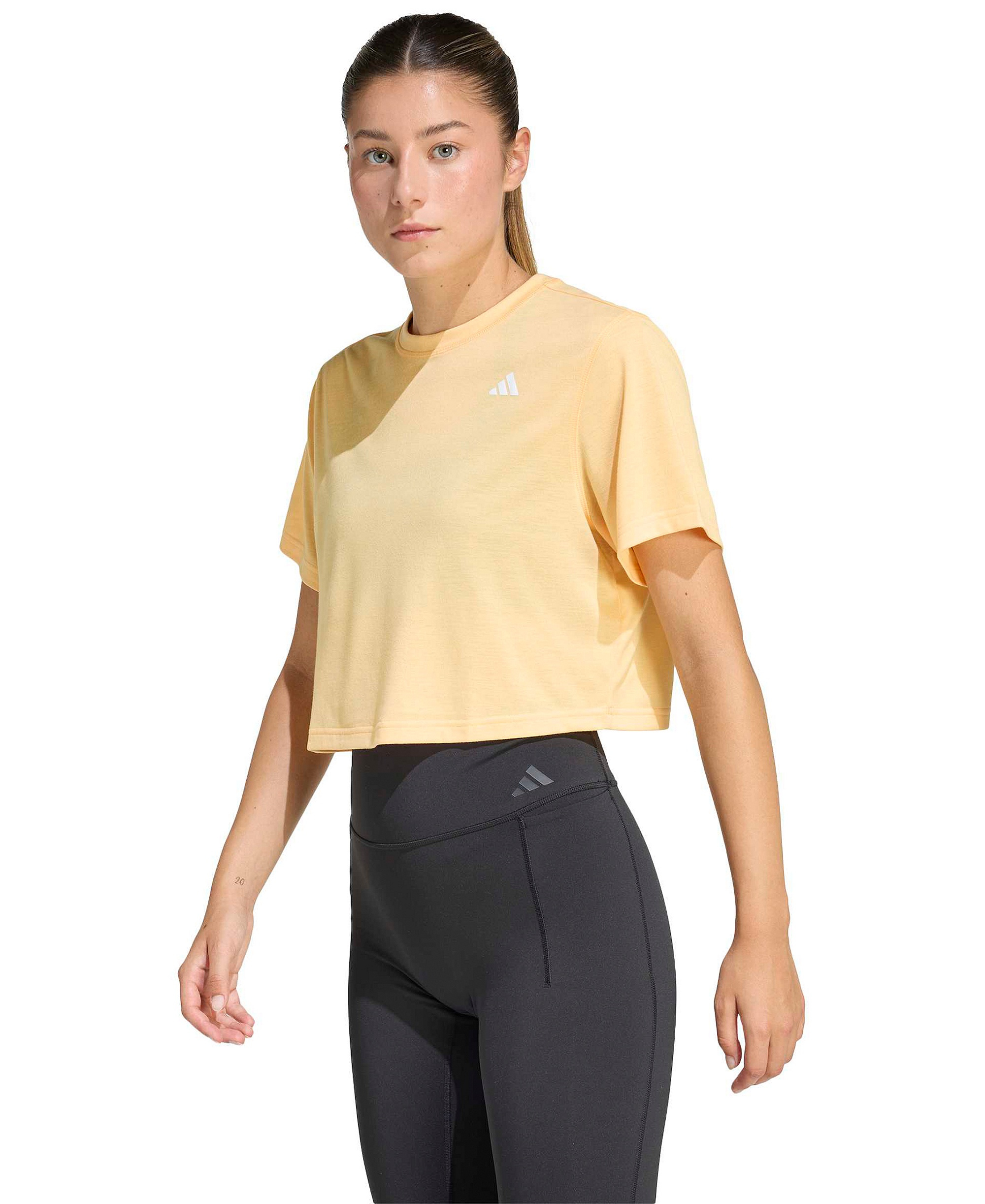 adidas Women's Train Essentials Boxy Workout T-Shirt - Semi Ice Tangerine