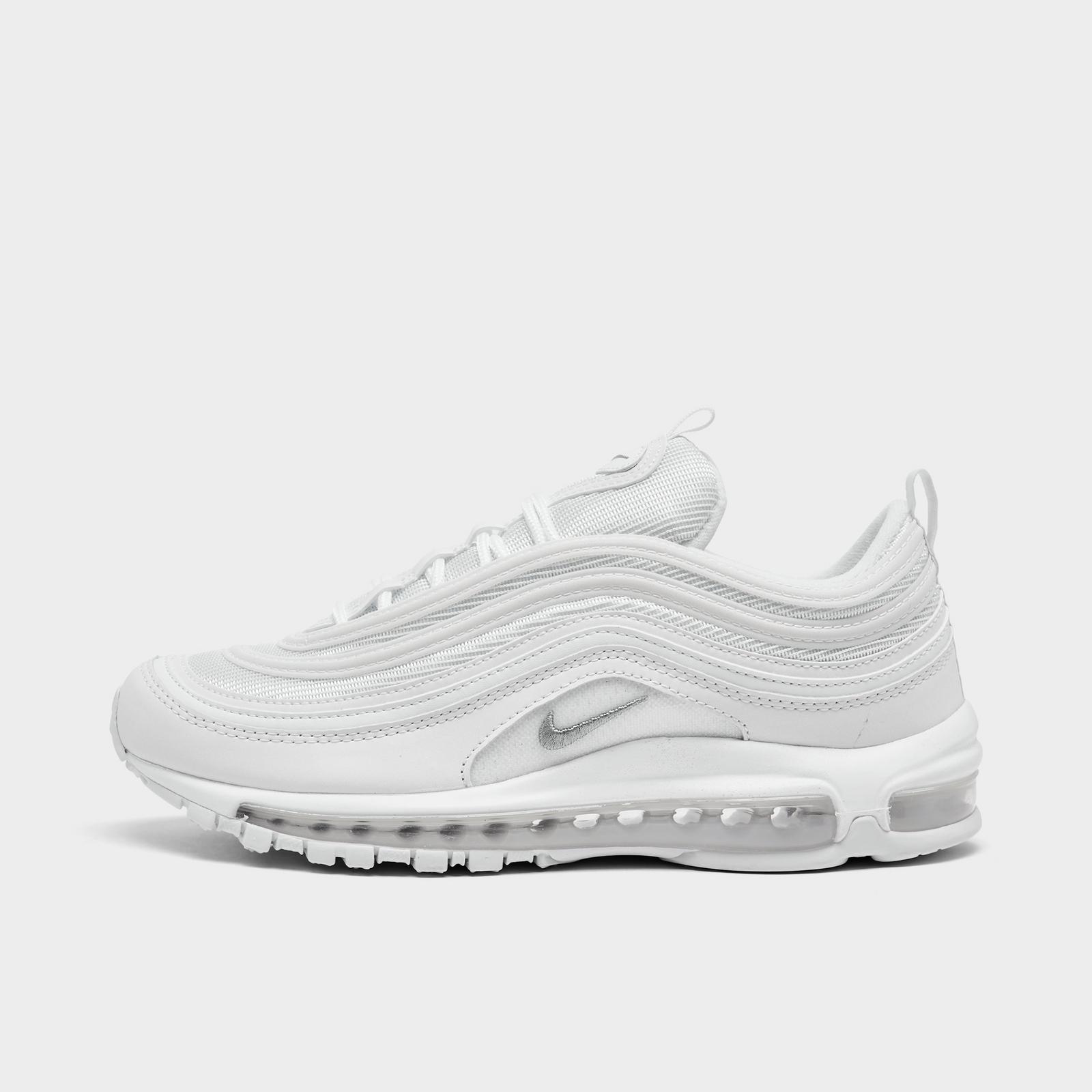 Men's Nike Air Max 97 Casual Shoes - White/Black/Wolf Grey