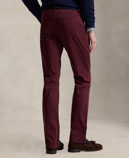 Polo Ralph Lauren Men's Varick Slim Straight Stretch Sateen Pants - Harvard Wine