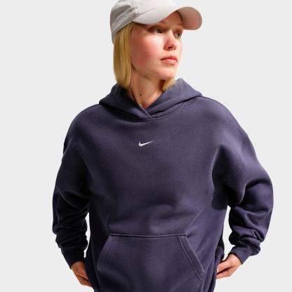 Women's Nithtke Studio Fleece Medium-Weight Camo Oversized Pullover Hoodie - Gridiron/Sail