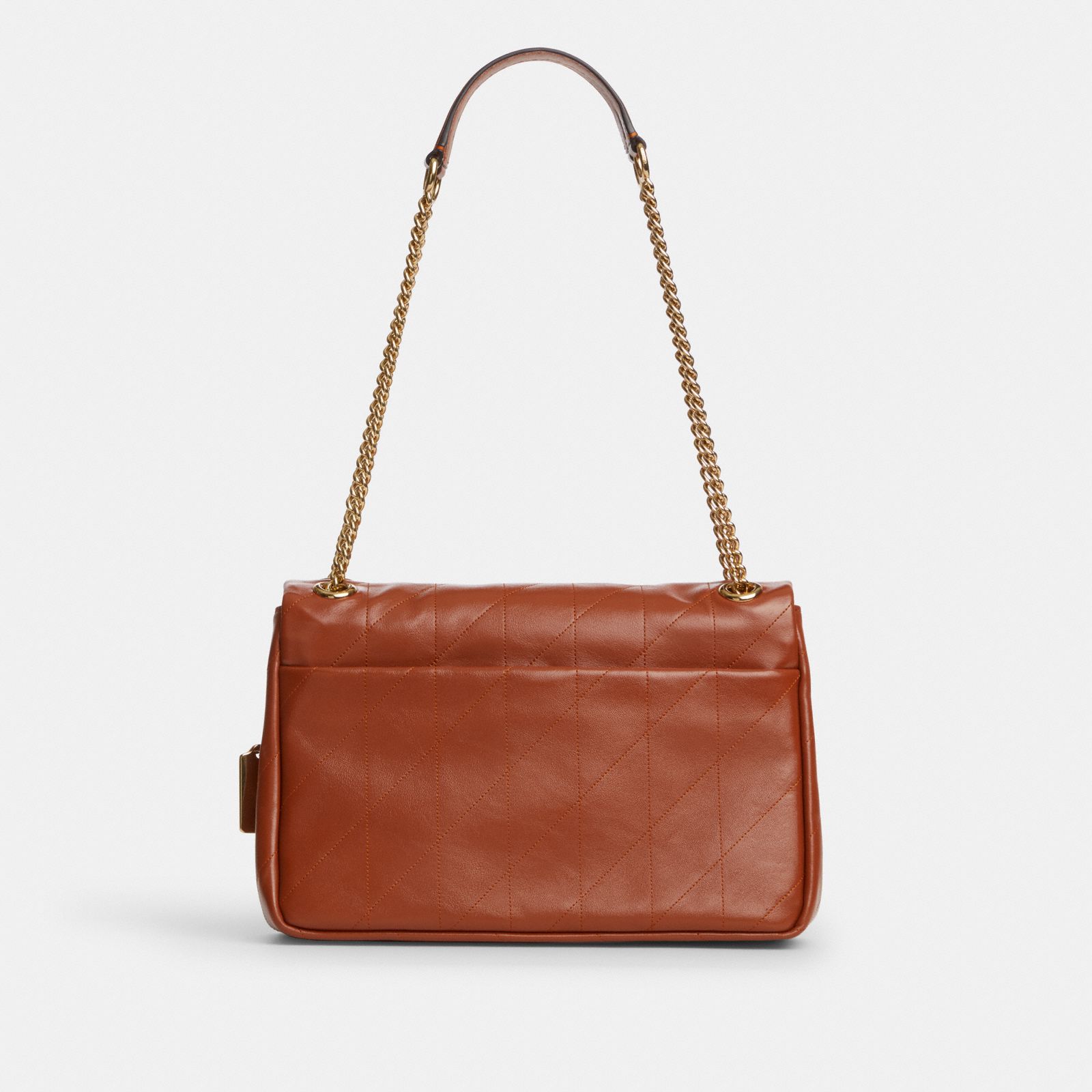 Elodie Crossbody Bag With Quilting - Gold/Cinnamon - view 7