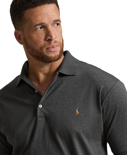 Polo Ralph Lauren Men's Big & Tall Solid Polo Shirt - Windsor Heather