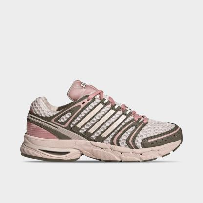 Women's adidas Adistar Control 5 Pony Print Casual Shoes - Part 1 - Wonder Quartz/Olive Strata/Wonder Mauve - Left shoe facing left. Outside of the shoe.
