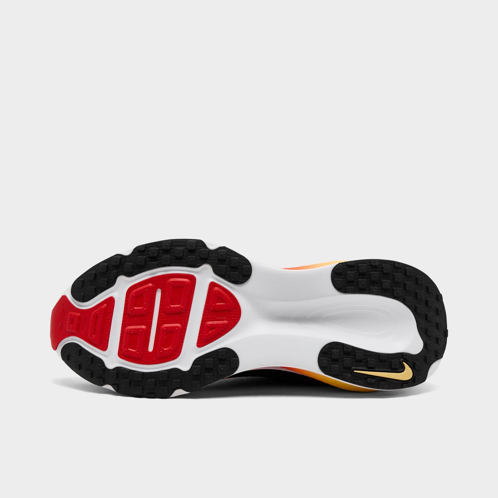 Men's Nike Vomero 18 Running Shoes - Black/Light Crimson/Topaz Gold/Bright Crimson