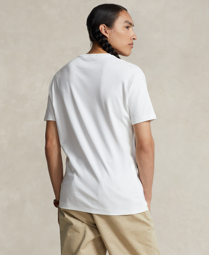 Polo Ralph Lauren Men's Custom Slim-Fit Soft Cotton T-Shirt - White