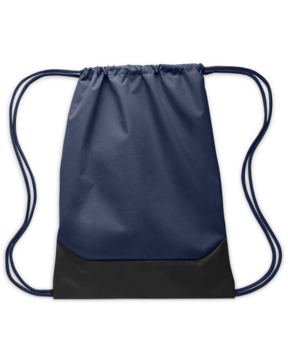 Nike Brasilia Drawstring Bag (18L) - Midnight Navy/Black