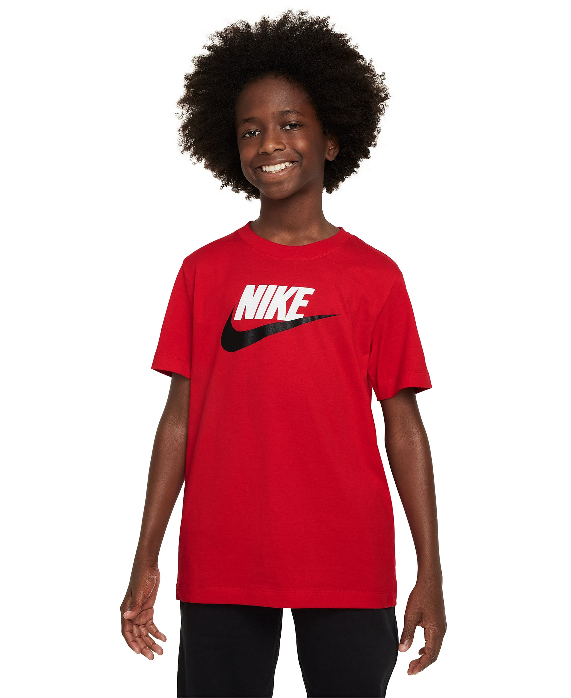 Nike Boys' and Girls' 6-20 Sportswear Logo Graphic T-Shirt - University Red