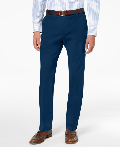 Tommy Hilfiger Men's Modern-Fit TH Flex Stretch Solid Performance Pants - Navy