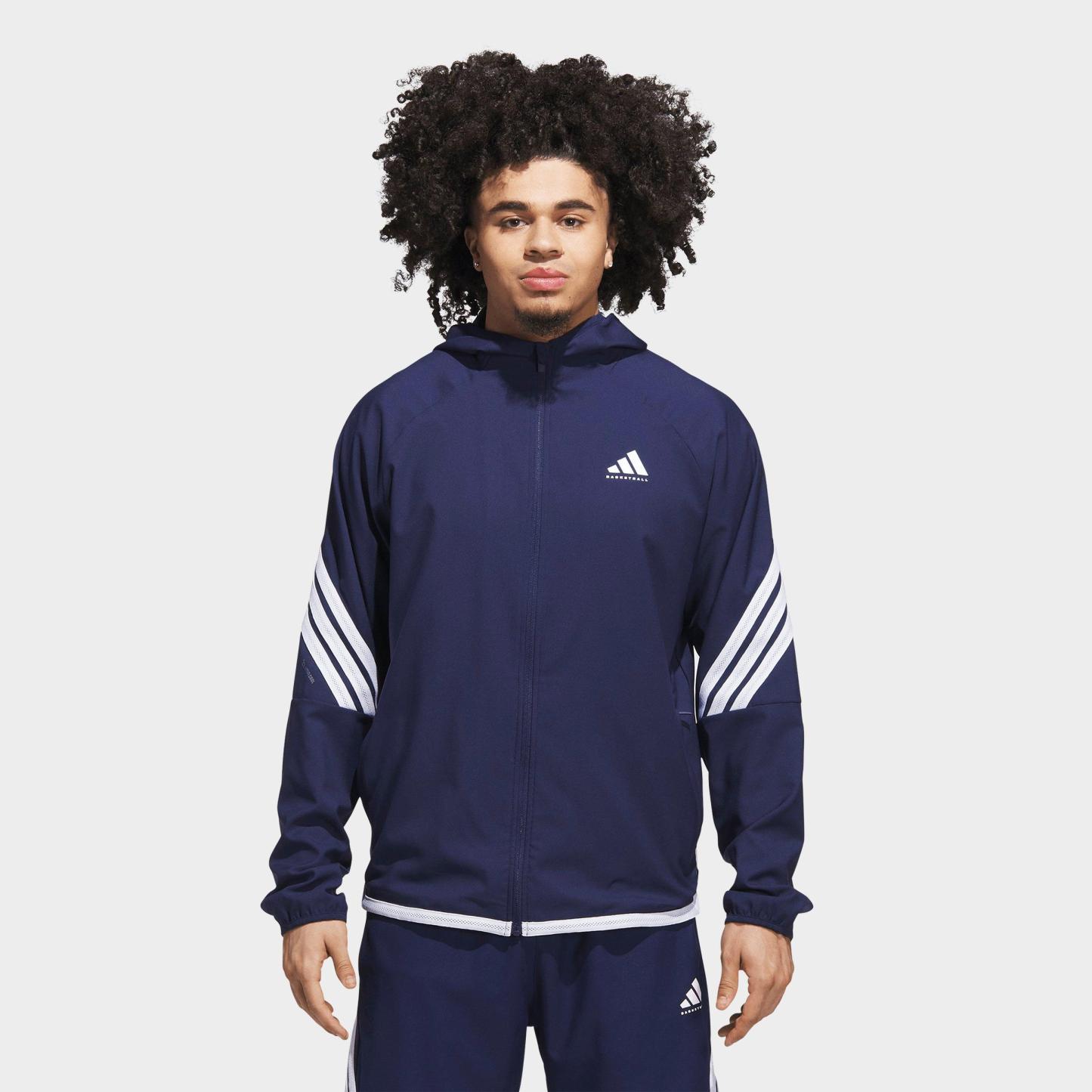 Men's adidas Crazy Lite Full-Zip Basketball Jacket - Team Navy Blue