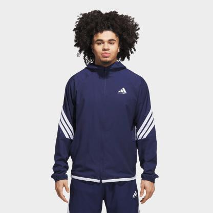 Men's adidas Crazy Lite Full-Zip Basketball Jacket - Team Navy Blue
