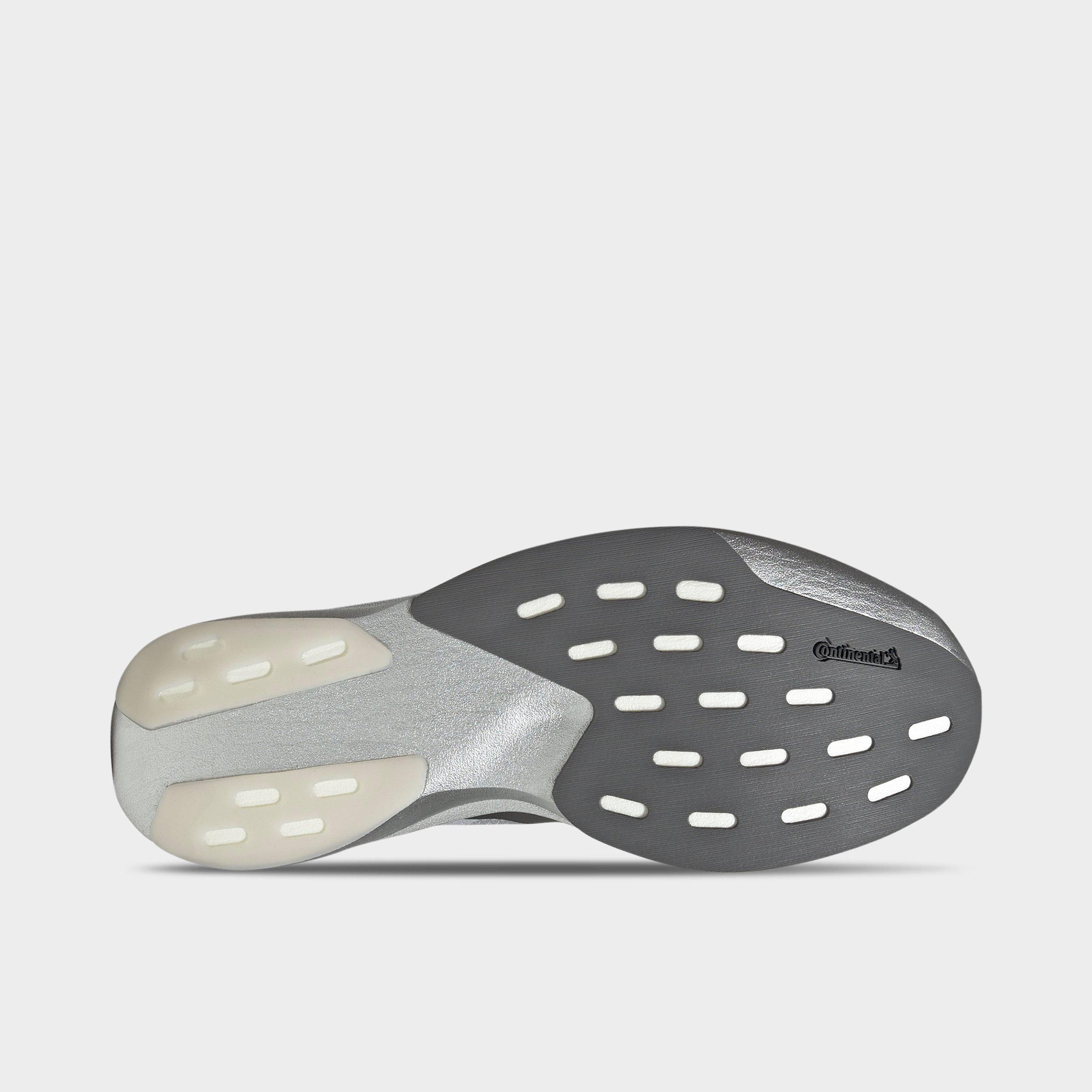 Men's adidas Adizero EVO SL Running Shoes - Part 1 - Silver Metallic/Iron Metallic/Halo Silver - Bottom view