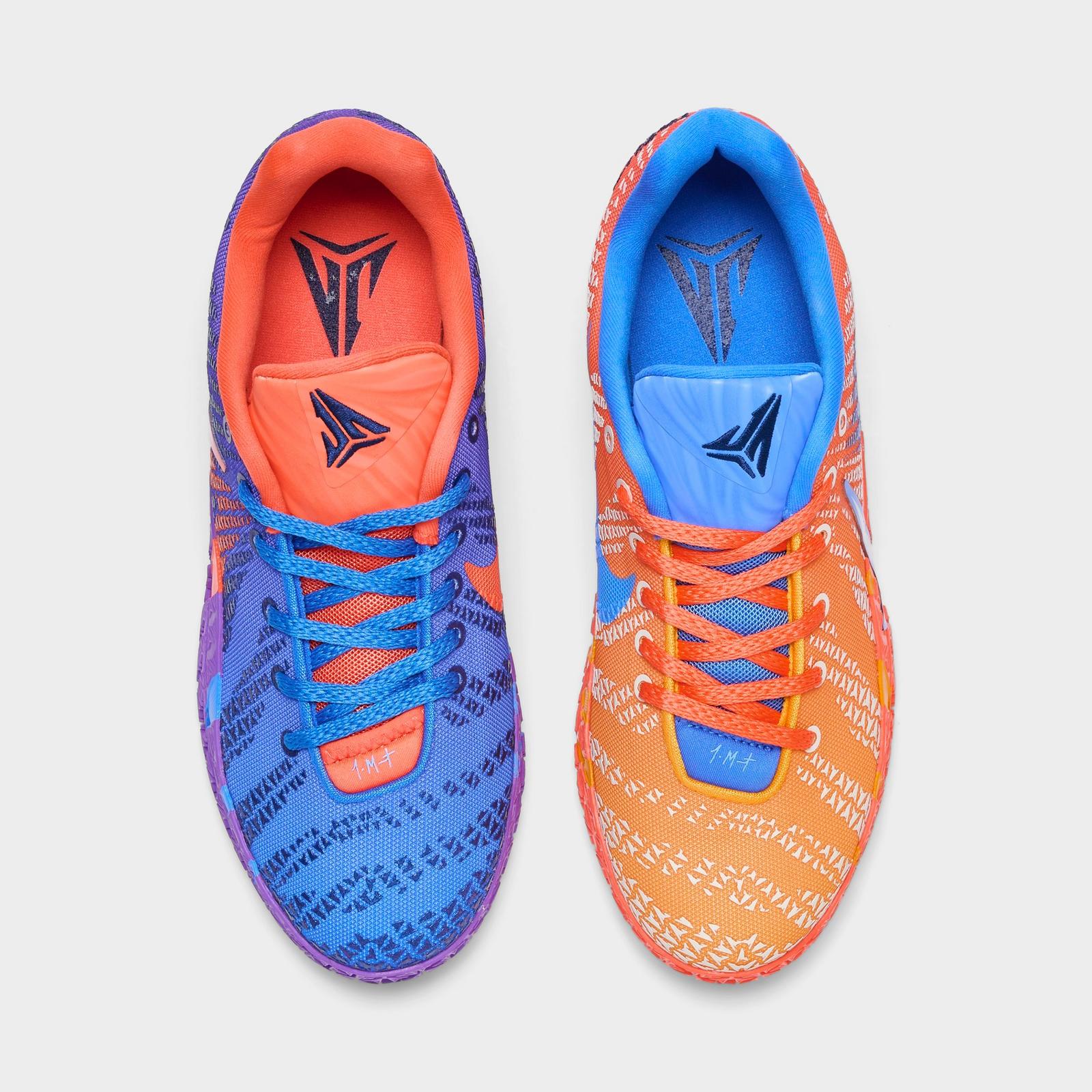 Big Kids' Nike Ja 3 Basketball Shoes - Blue Crystal/Turf Orange/Midnight Navy/Metallic Silver
