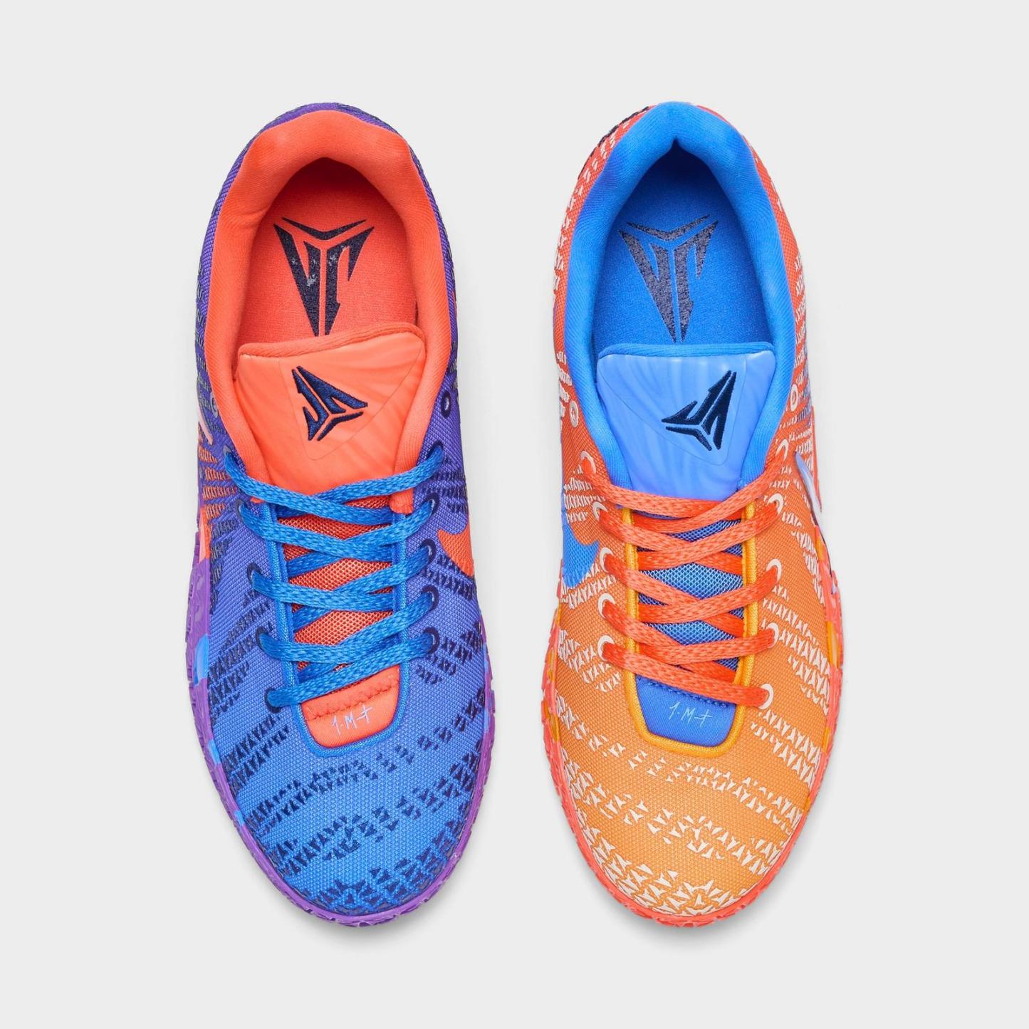 Big Kids' Nike Ja 3 Basketball Shoes - Blue Crystal/Turf Orange/Midnight Navy/Metallic Silver