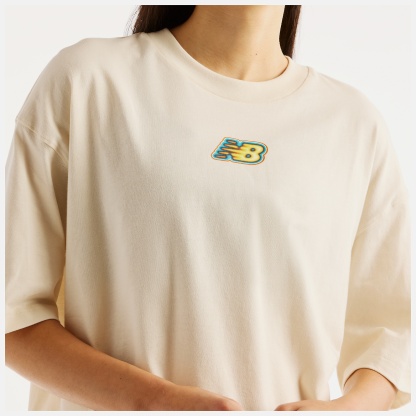 New Balance Sticker Pack Oversized T-Shirt, WT62P2R0LIN