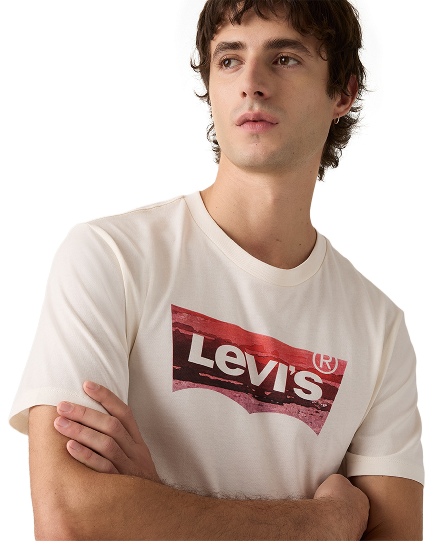 Levi's Men's Graphic Logo Batwing Short-Sleeve T-shirt - Coastal Egret