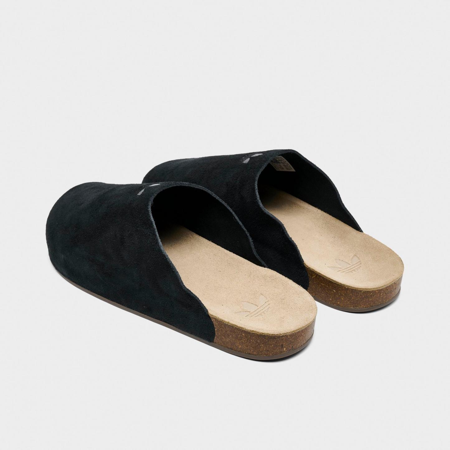 Men's adidas Originals Adimule Slide Sandals - Core Black/Core Black/Gum - Back view