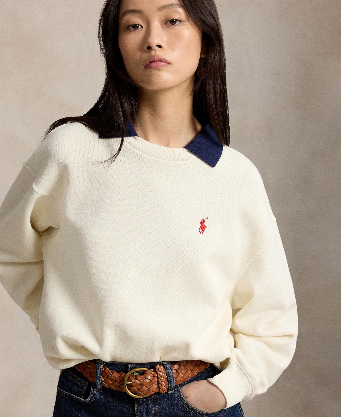 Polo Ralph Lauren Women's Crewneck Sweatshirt - Warm White