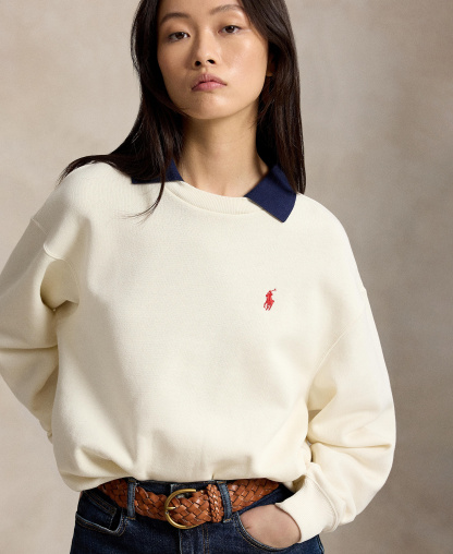 Polo Ralph Lauren Women's Crewneck Sweatshirt - Warm White
