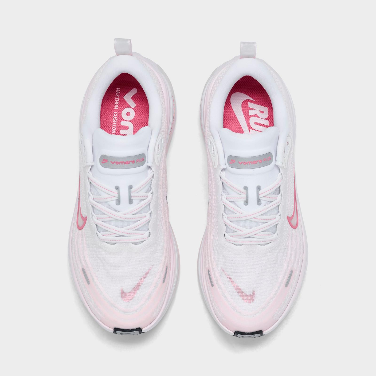 Women's Nike Vomero Plus Running Shoes - White/Pearl Pink/Phantom/Peony