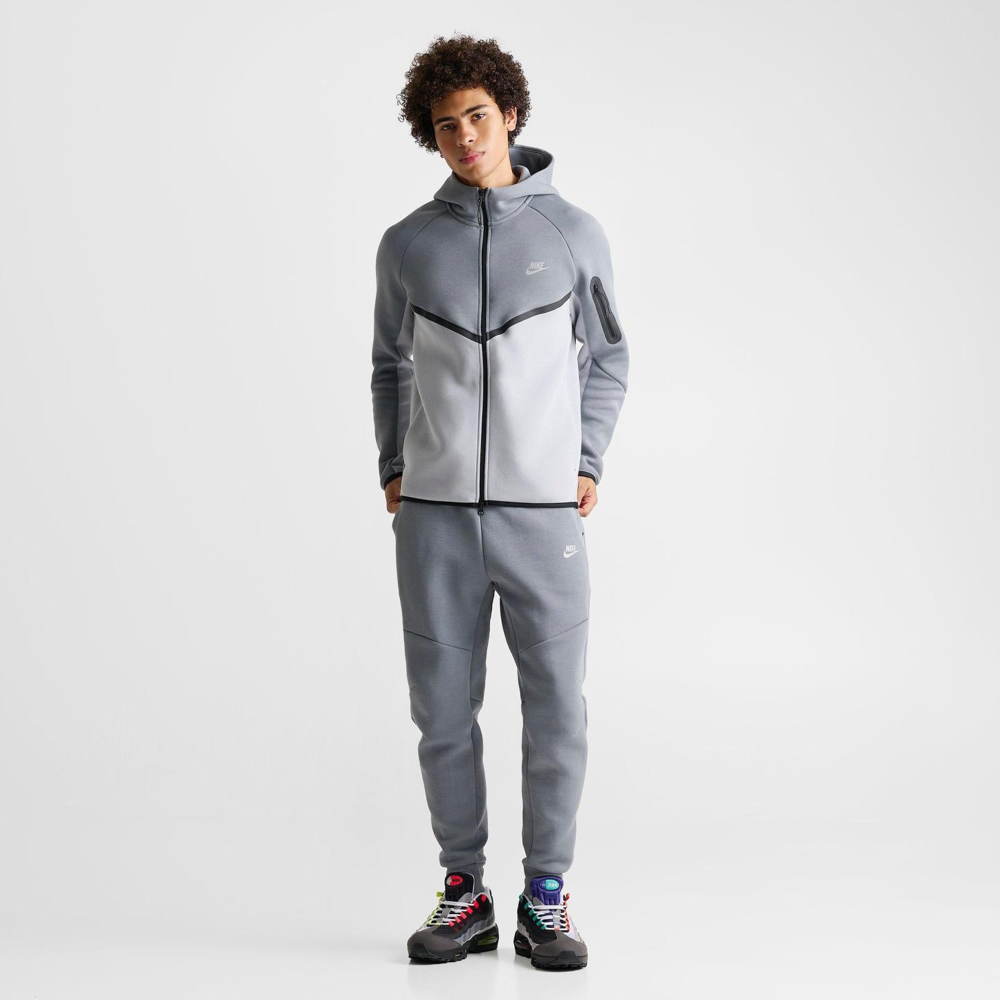 Men's Nithtke Tech Fleece Windrunner Full-Zip Hoodie - Part 2 - Cool Grey/Wolf Grey