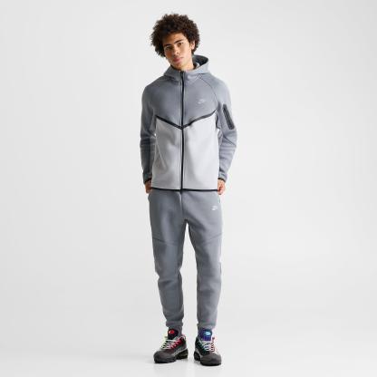 Men's Nithtke Tech Fleece Windrunner Full-Zip Hoodie - Part 2 - Cool Grey/Wolf Grey