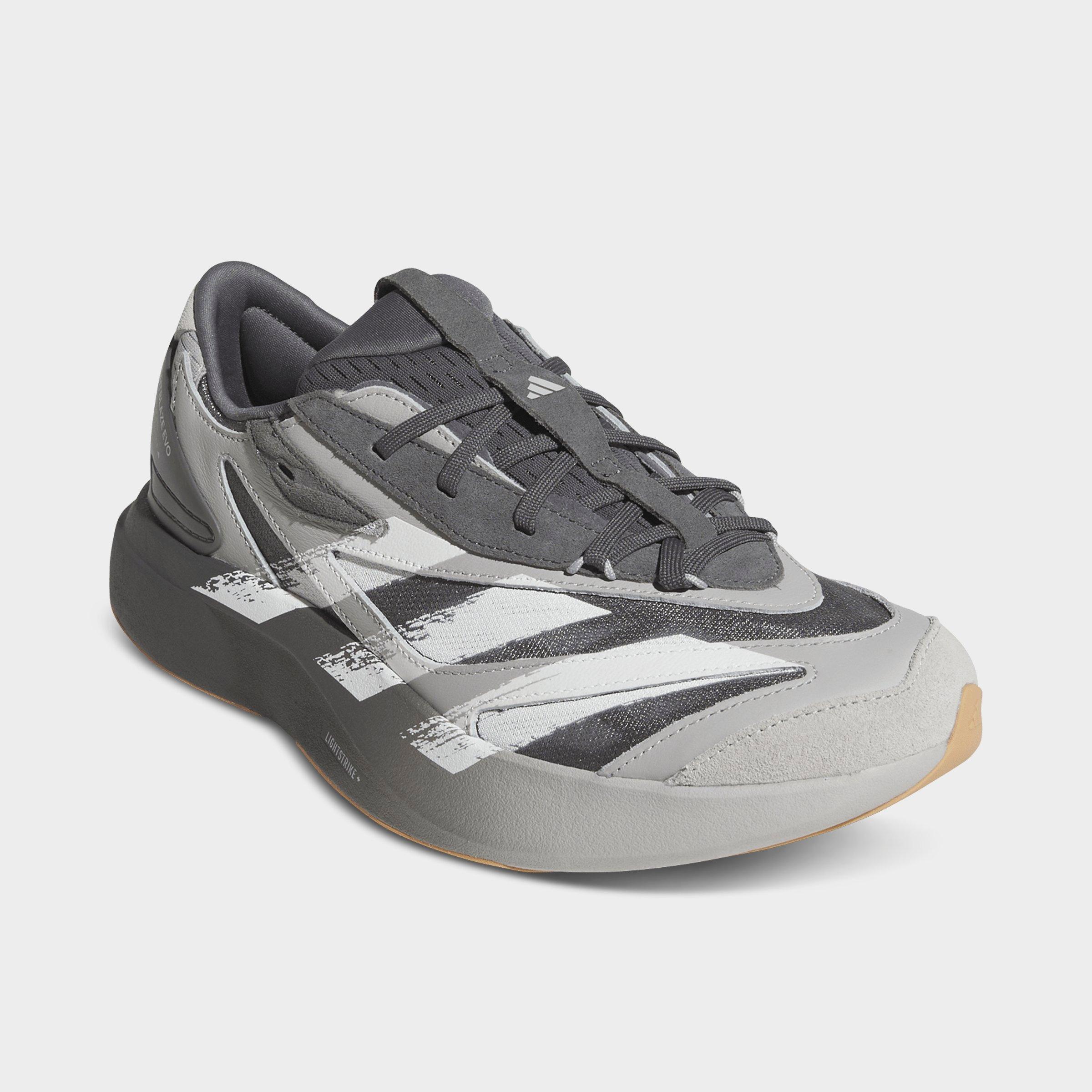 Men's adidas Lightblaze EVO SL Casual Shoes - Grey/Cloud White/Grey - Both shoes facing left