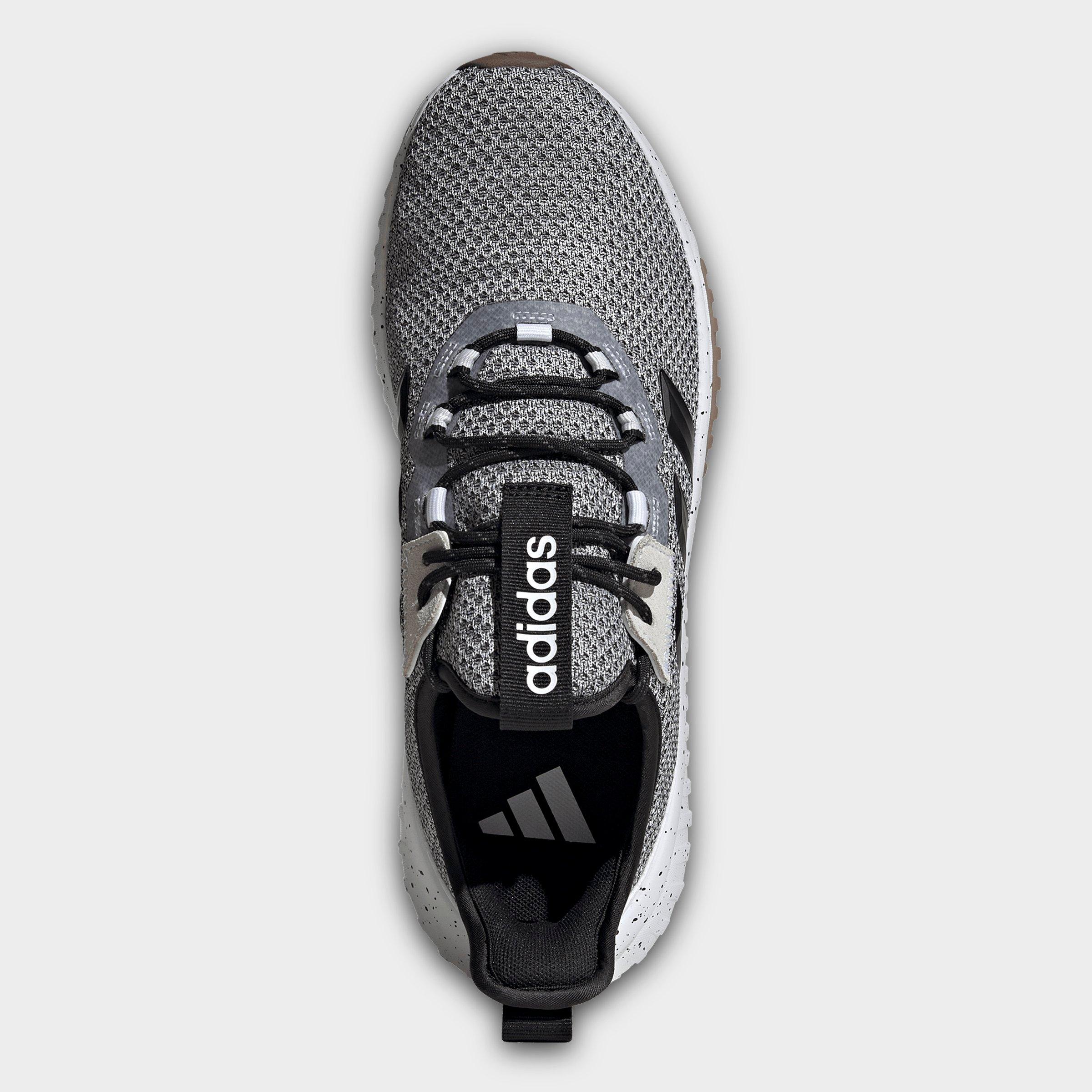 Men's adidas Kaptir 4.0 Casual Shoes - White/Black/Gum - Top view
