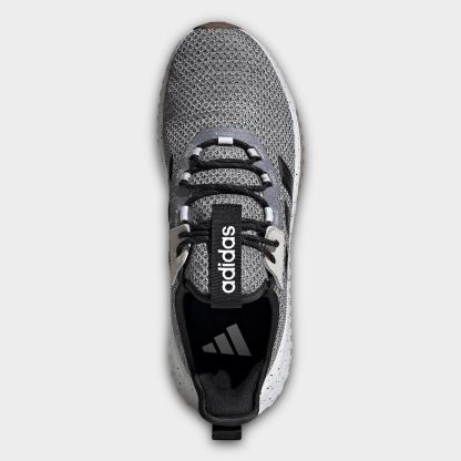 Men's adidas Kaptir 4.0 Casual Shoes - White/Black/Gum - Top view
