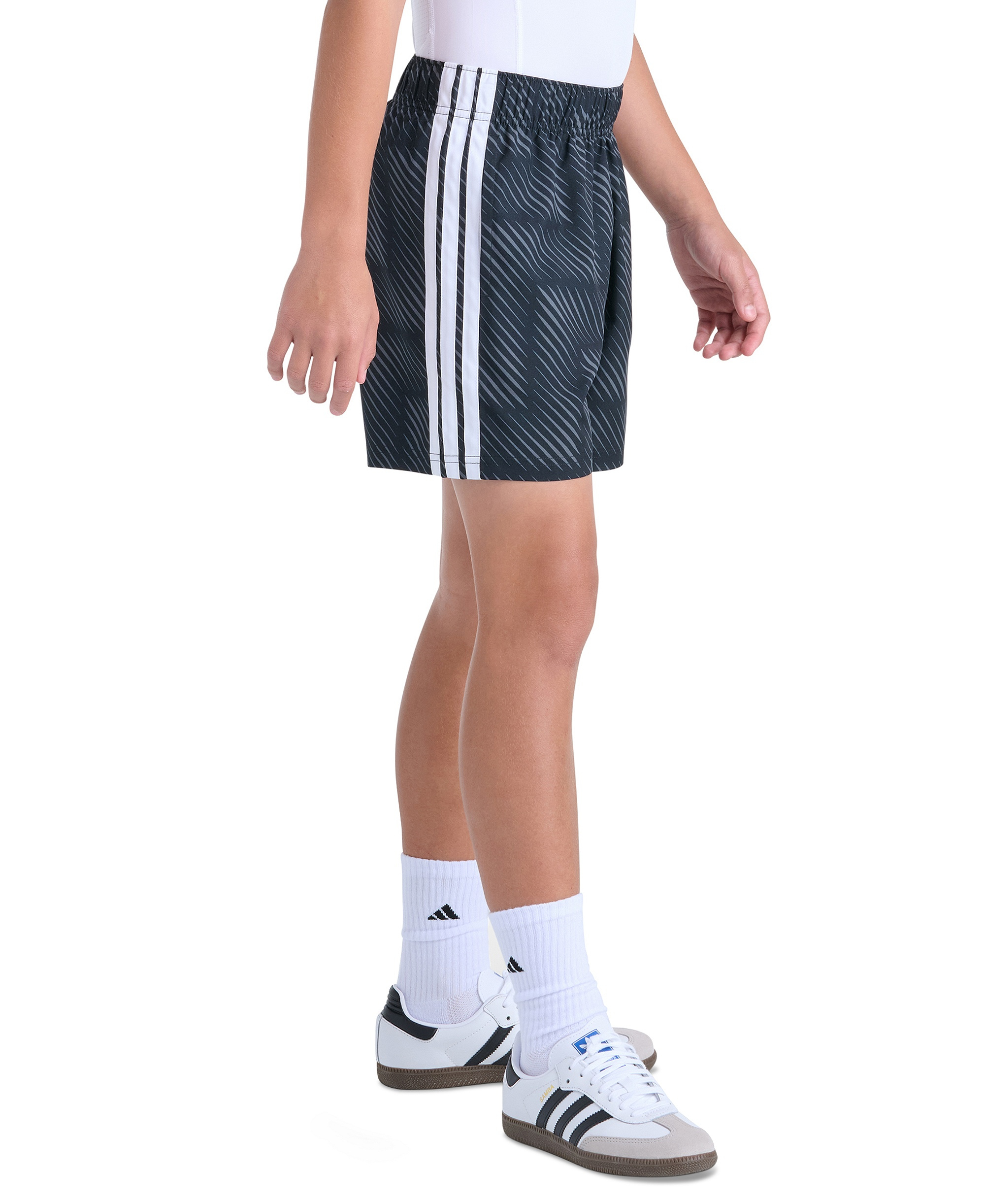 adidas Boys' 8-20 World Soccer Pull-on Shorts - BLACK
