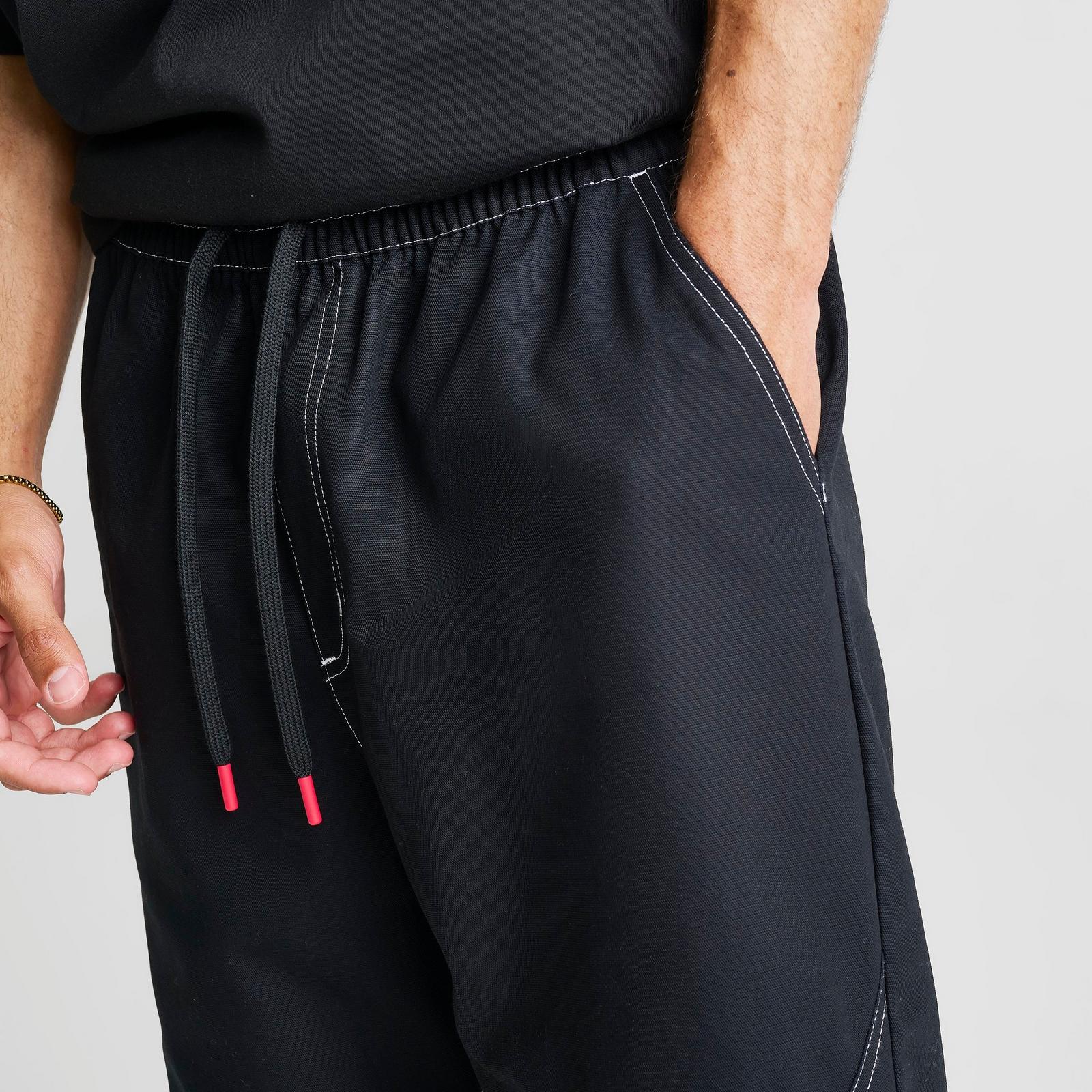 Men's Jordan Brooklyn Chino Pants - Black/University Red - view 5