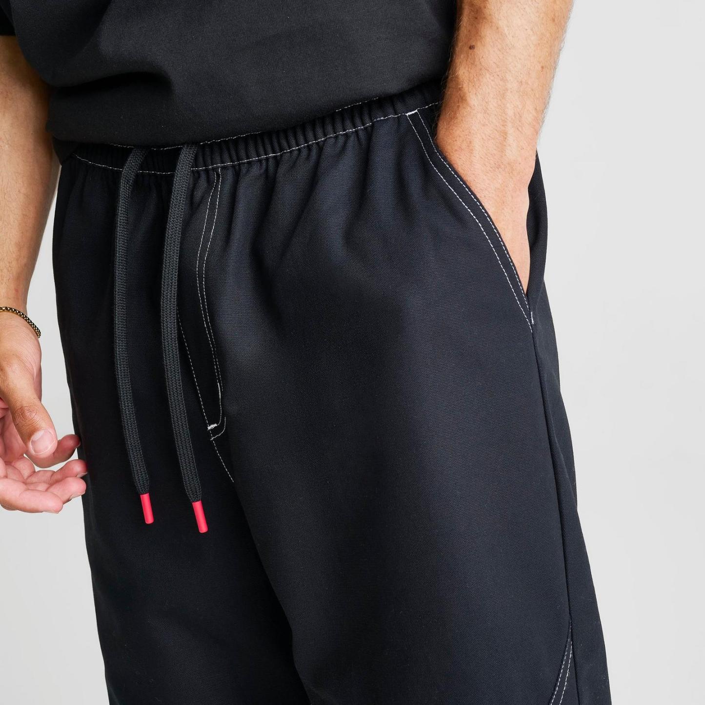 Men's Jordan Brooklyn Chino Pants - Black/University Red - view 5