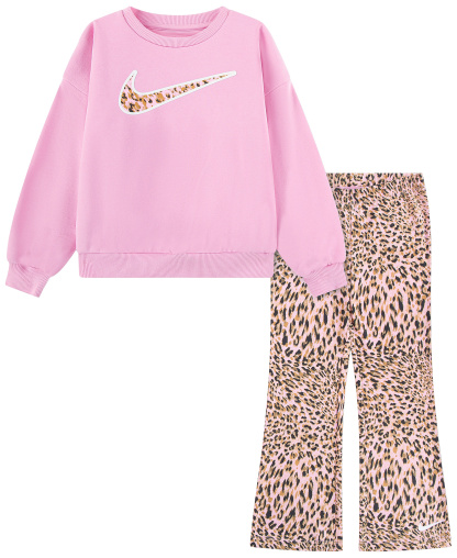 Nike Girls' 4-6X Printed Top and Leggings, 2-Piece Set - Pink Rise