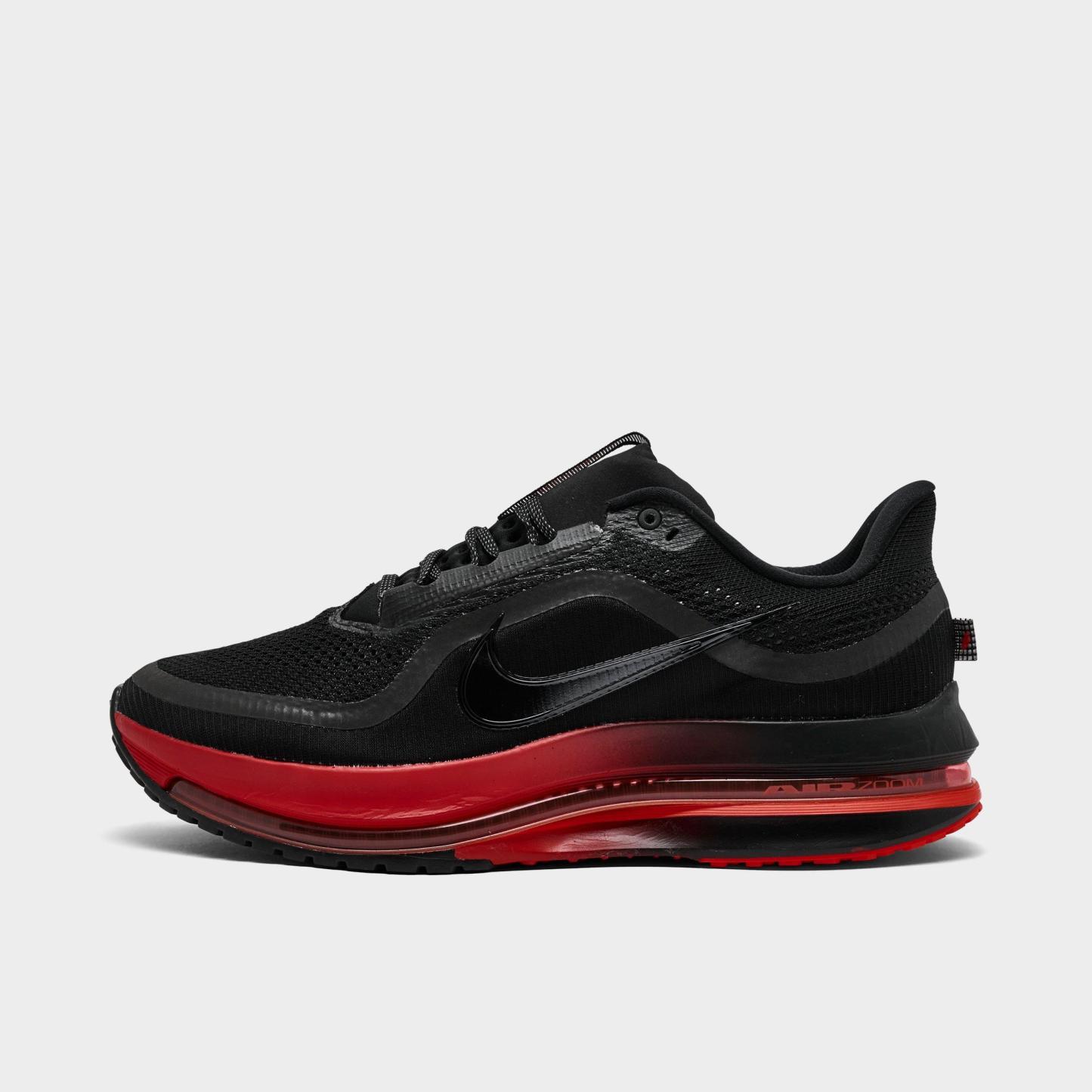 Men's Nithtke Pegasus Premium Running Shoes - Part 1 - Black/University Red/Bright Crimson/Black - Left shoe facing left. Outside of the shoe.