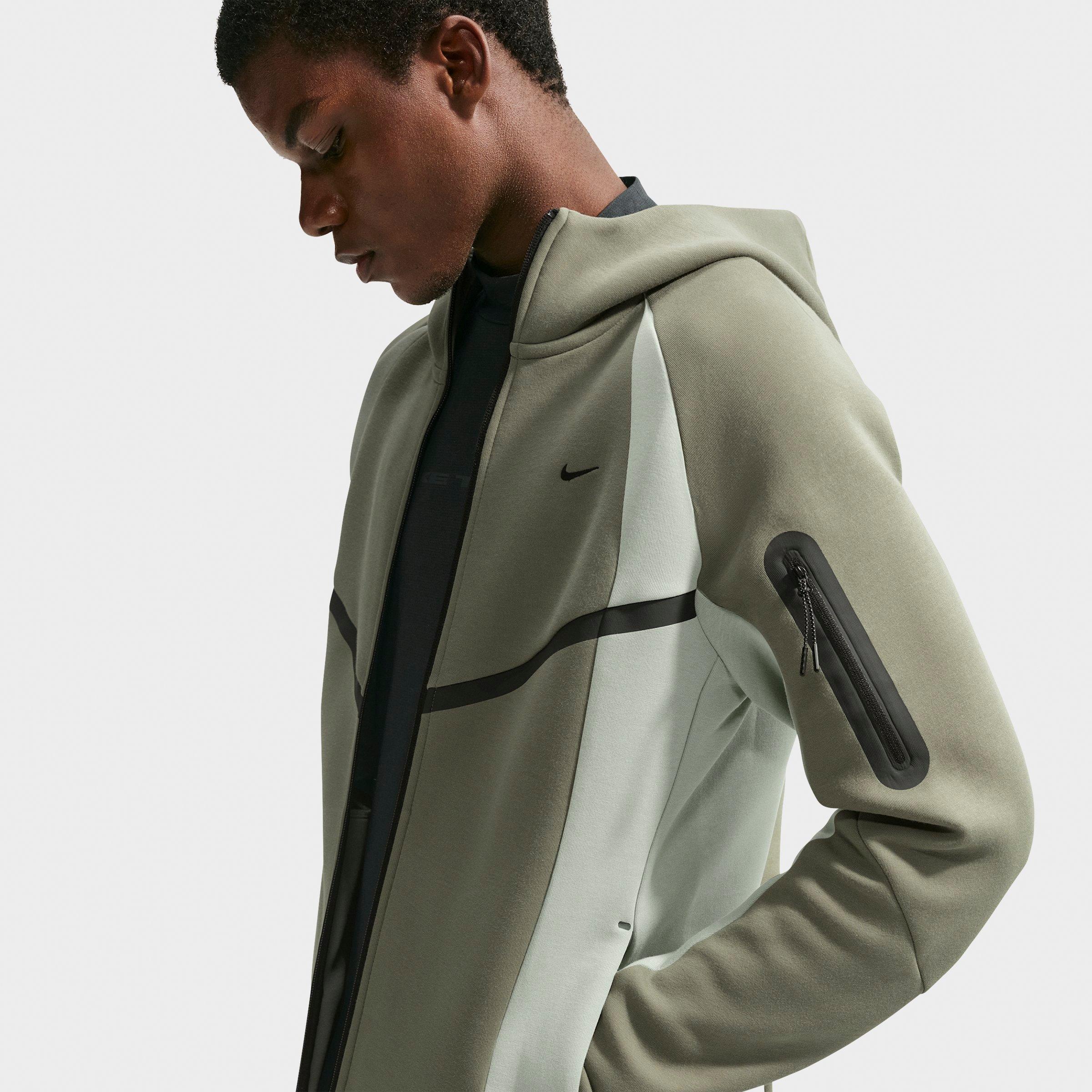 Men's Nithtke Tech Fleece Pro Windrunner Full-Zip Jacket - Silver Sage/Jade Horizon/Black