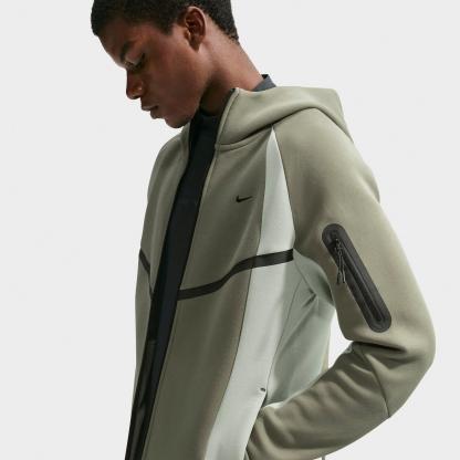 Men's Nithtke Tech Fleece Pro Windrunner Full-Zip Jacket - Silver Sage/Jade Horizon/Black